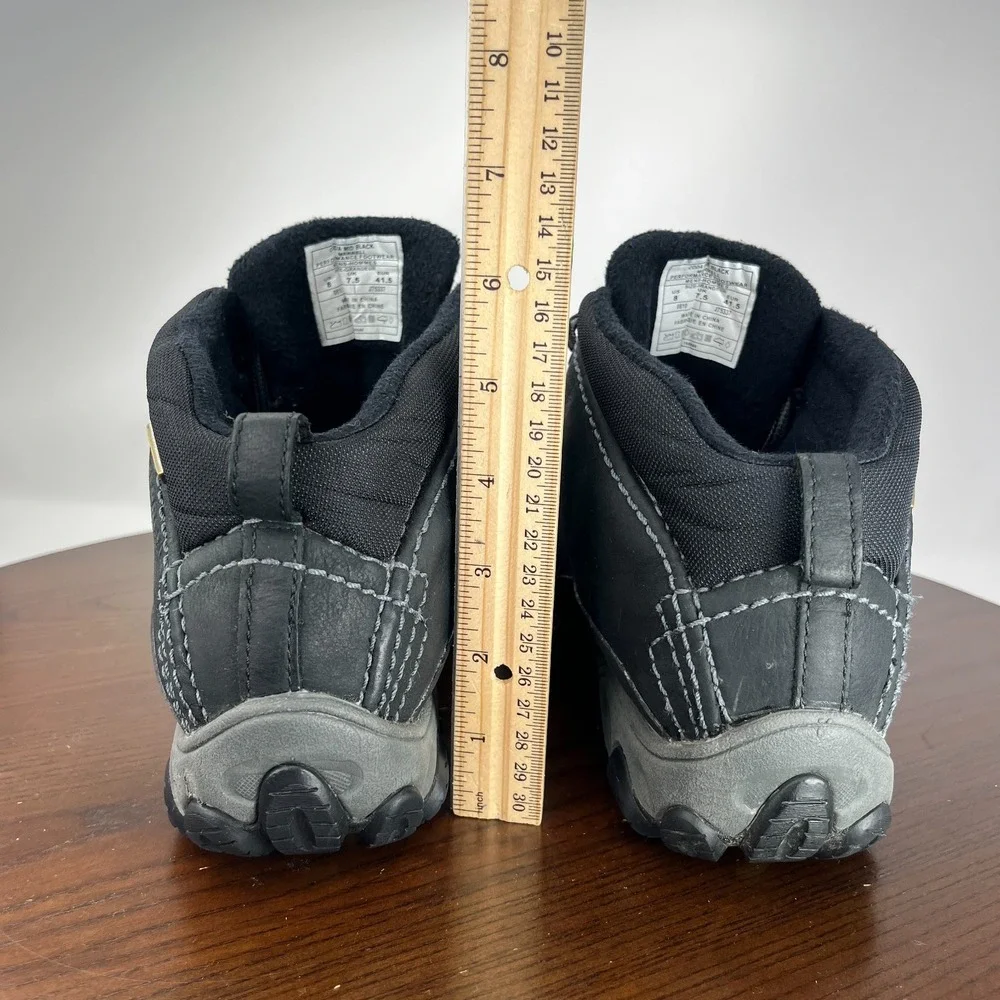 Merrell Coda Mid Boots Mens 8 Black Leather Lace Up Waterproof Outdoor Ortholite
